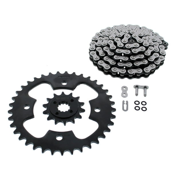 2005-2007 Polaris Predator 500 Blue O-Ring Chain and Black Sprocket 14//37 94L